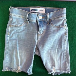 OLD Navy Ballerina Distressed Pale Blue Shorts Size 7